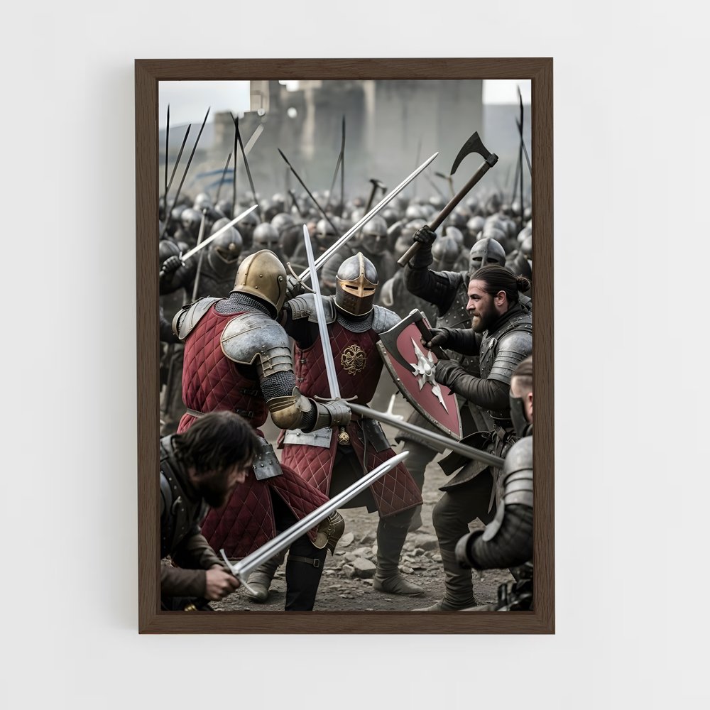 Poster La Lutte des Chevaliers – affiche Buhurt (vue 5)